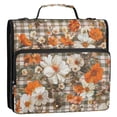 thumbnail image 5 of FORMRS Zipper Binder with Shoulder Strap 2-inch Ring 500 Sheet Capacity File Bag, Rustic Floral, 5 of 5