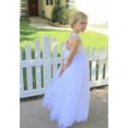 thumbnail image 4 of Crossed Straps Lace Junior Flower Girl Dress Communion Baptism 204, 4 of 7