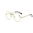 thumbnail image 2 of serony Unisex Korean Vintage Eyeglasses Round Metal Frame Spectacles Clear Lens Eye Glasses Accessory, 2 of 8