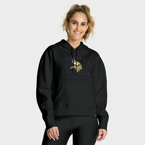 Women's Fanatics Black Minnesota Vikings Eligible Receiver Legacy Pullover Hoodie