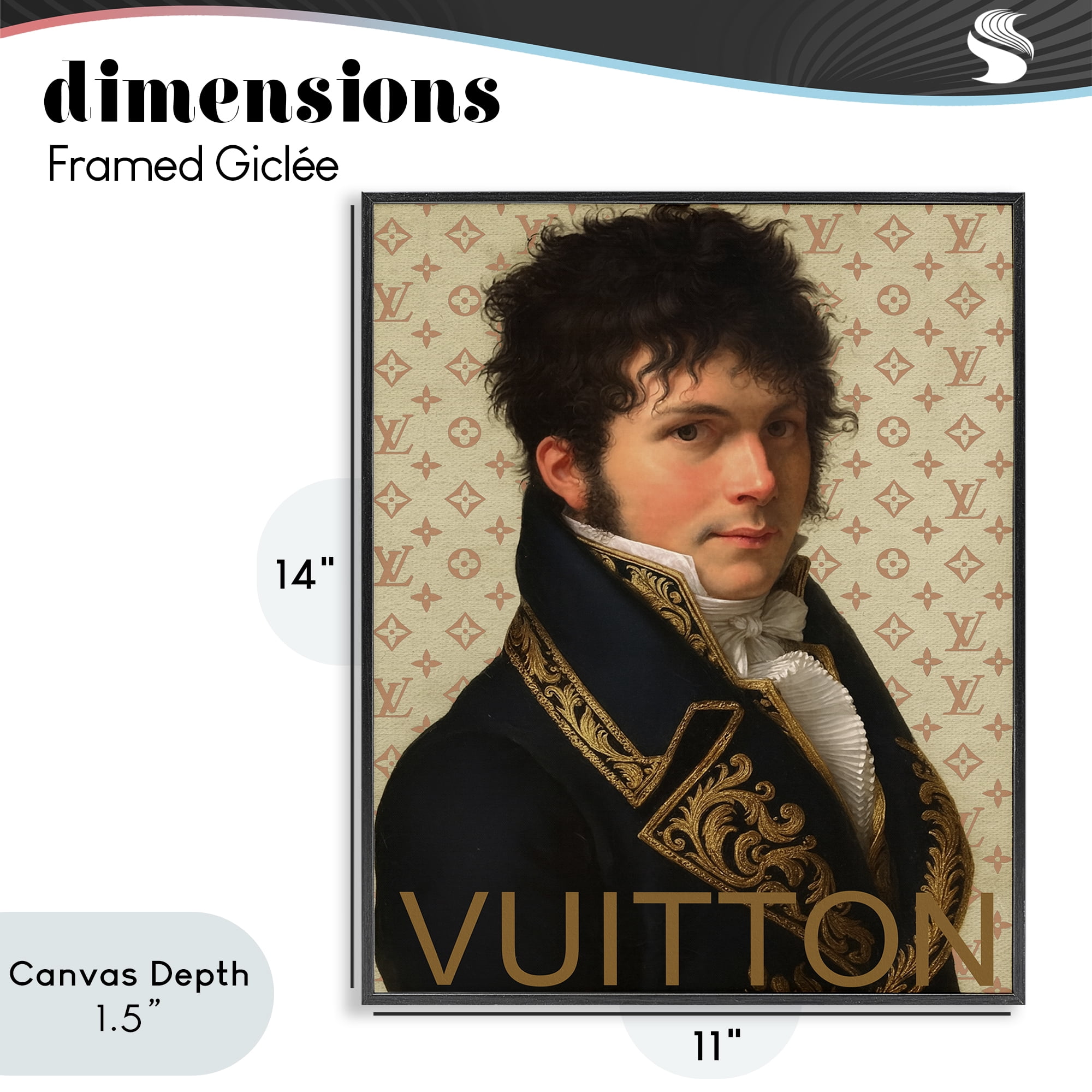 Stupell Industries Glam Gentleman In Spring Black Framed Giclee Art, design by Grotto Studios