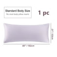 thumbnail image 5 of PiccoCasa Silky-Soft Satin Pillow Cases with Zipper Long Pillowcase Pillow  Covers King Lavender Gray, 5 of 7