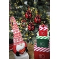 thumbnail image 7 of Rae Dunn Christmas Ornaments - Set of 4 Red and Clear Glass Balls - Home Sweet Home - 100mm / 3.94 Inch Large Hanging Holiday Decorations for Xmas Tree, 7 of 7