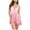 Pink, variant on Women's Nightgowns Solid Color Long Sleeve Lace Belt Sexy Pajamas Women's Sleepwear