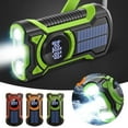 thumbnail image 2 of Solar Hand Crank Emergency with 5000mAh Power Bank AM FM SW NOAA Weather Alert USB Rechargeable Flashlight for Outdoor, 2 of 7