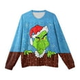 thumbnail image 4 of Christmas Shirt Mens Ugly Christmas Sweater Blue S, 4 of 4