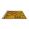 thumbnail image 2 of Ahgly Company Machine Washable Indoor Rectangle Oriental Yellow Traditional Area Rugs, 4' x 6', 2 of 4