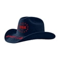 thumbnail image 3 of Homeyce Cowboy Hat for Women and Men American Flag Patriotic USA Western Hat 4th July Cowgirl Country Rodeo,Navy, 3 of 5