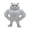 Cat with arms akimbo, variant on Gieenan 3D Printed Muscle Cats Figurines Muscular Cats Statue Table Ornament Home Decors Collectibles Figurines Gift Women Men