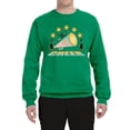 thumbnail image 2 of Wild Bobby All Star Cheerleading Megaphone Girl Sports Unisex Crewneck Graphic Sweatshirt, Kelly, 4X-Large, 2 of 5