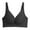 Black, variant on ,Women's Sheer Wireless Bras Gathering Seamless Soft Bralettes Vest Style Full Coverage T Shirts Bra 75B