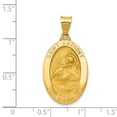 thumbnail image 2 of 14k Yellow Gold Polished and Satin St. Anthony Medal Pendant, 2 of 3