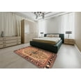 thumbnail image 5 of Ahgly Company Machine Washable Indoor Square Traditional Dark Sienna Brown Area Rugs, 8' Square, 5 of 7