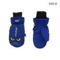 thumbnail image 2 of Niños Mittens Invierno Impermeable Niños CALIENTE CALIENTE ACCESORIOS COMPLETOS COMPLETOS Cómodos caricaturas impresas para el clima frío zafiro azul M 3 pares kenally HA059221-23B, 2 of 6