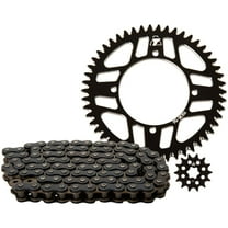Tusk Chain and Sprocket Kit - Aluminum Rear/420 Off-Road Chain Black Rear Sprocket