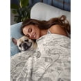 thumbnail image 3 of Gray Paisley Floral Twim Size Flat Sheet, Wrinkleproof & Fadeproof Cooling Flat Bed Sheet Only, Farmhouse Spring Summer Flowers Breathable Soft Bedding Top Sheets 66 x 96 Inches, 3 of 8