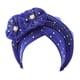 thumbnail image 1 of Gorro envolvente con ribete de satén y abalorios para mujer - Gorro reversible de doble capa para dormir, elástico muy flexible, talla única para uso diario/cuidado del cabello, 1 of 2
