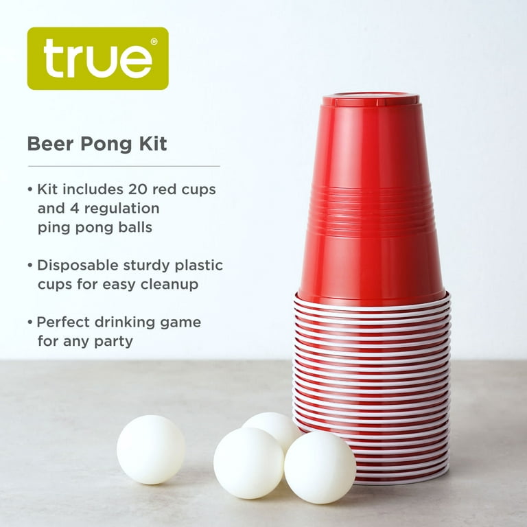 True 16 oz Red Party Cups
