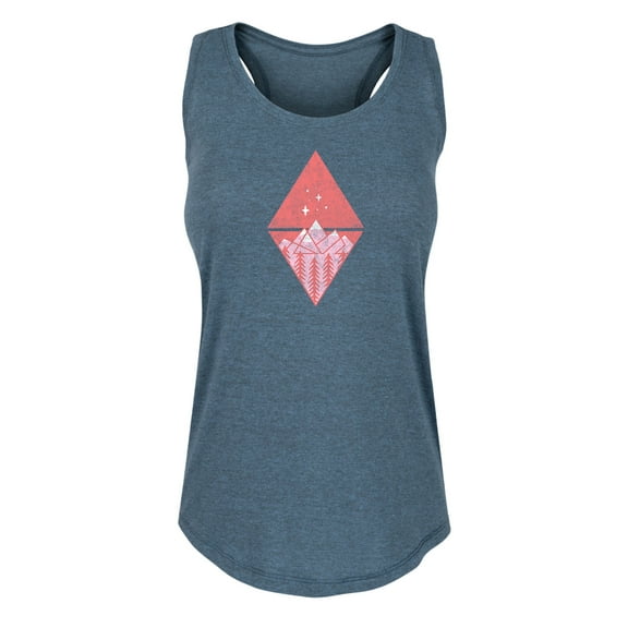 Instant Message - Geometric Mountains - Women's Racerback Tank