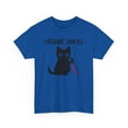 thumbnail image 6 of I Require Snacks Black Cat Shirt | Cute Black Cat with Knife | Humor Graphic Tee for Cat Lovers & Snack Fans, 6 of 9