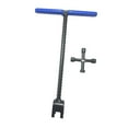 thumbnail image 2 of Llave para medidor de agua de 4 vías, llave de uso general, mango en T para jardín, para desagüe subterráneo 12 pulgadas azul, 2 of 8