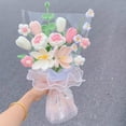 thumbnail image 4 of Hand-made diy woven bouquet flower material package Lily woven beginner material package for girlfriend, 4 of 5