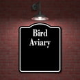 thumbnail image 2 of Bird Aviary Zoo BLACK Aluminum Composite Sign, 15"x18", 2 of 9