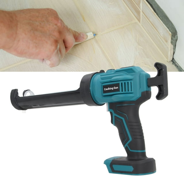 Pistolet à Calfeutrage Sans Fil, Rechargeable Haute Efficacité Multifonction 4 Vitesses Pistolet à Calfeutrage Électrique à Batterie pour Installation de Douche Réparations de Plancher