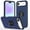 Blue, variant on for iPhone Air Case with Ring Stand, 360° Rotatable Ring Holder Magnetic Kickstand, 2-Layer Heavy Duty Shockproof Rugged Hybrid Hard PC Soft Rubber Case for iPhone Air, Purple