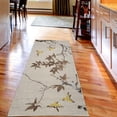 thumbnail image 2 of Japanese Decorative Rug, Cherry Blossom Sakura Tree Branches Romantic Spring Themed Watercolor Picture, Quality Carpet for Bedroom Dorm and Living Room, 6 Sizes, Cocoa Beige, by Ambesonne, 2 of 2