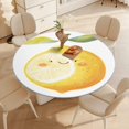 thumbnail image 5 of Cute Lemon Fruit Illustration Round Table Cover Kitchen Printed Waterproof Tablecloth Elastic Edged Tablecloth Fits Party Wedding Indoor Outdoor Tables, 5 of 8