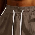 thumbnail image 5 of Ahabrexf Mens Cargo Shorts for Men, Elastic Drawstring Waist Textured Casual Shorts for Outdoor Daily Wear, 5 of 7