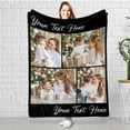thumbnail image 3 of Personalized Photo Blanket for Family, Customized Bed Blanket with 10 Pictures for Mom Dad Custom Photos Throw Blanket for Best Friends, Personalized Gifts for Couple Girlfriend Boyfriend Blankets, 3 of 5
