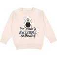 thumbnail image 2 of Inktastic My Daddy is Awesome at Bowling Toddler Sweatshirt, 2 of 4