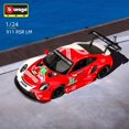 thumbnail image 2 of Burago 1:24 2020 Porsche 911 RSR LM Alloy Sports Car Static Die Cast Vehicles Model, 2 of 4