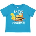 thumbnail image 3 of Inktastic I'm 2 and Crushing It Construction 2nd Birthday Boys or Girls Toddler T-Shirt, 3 of 5