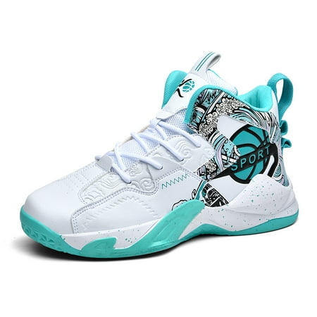 

Men s Lace Up Non-Slip Basketball Shoes Waterproof Wear-Resistant Sneakers Outdoor Athletic Sports Trainer Walking Running Shoe