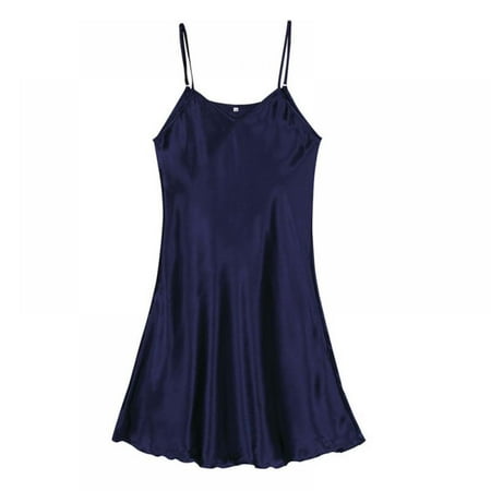 Women s Silk Robe Full Slip Dress Nightdress Lingerie Chemise Nightgown Sexy Lingerie