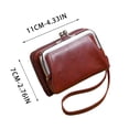 thumbnail image 3 of Cartera vintage para monedas de mujer – bolsa con cierre de presión, organizador de ranuras para varias tarjetas, bolso con pinza, bolsa de carteras 3 en 1 bolsa para monedas, 3 of 7