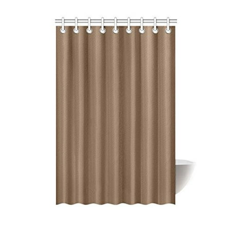Mkhert Modern Minimalist Solid Brown Polyester Fabric Bathroom