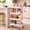 Pink, variant on BEAUTYPEAK 4-Tier Rolling Utility Cart Metal Storage Organizer with Lockable Casters Mesh Cart, Green