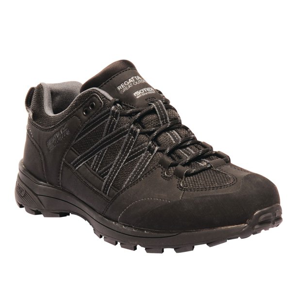 Regatta - Zapatillas de Senderismo Samaris Low II con Cordones para Hombre (Negro, Granito) Regatta UTRG3276_blackgranite