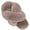Coffee, variant on Ginisom Women's Fuzzy Slippers Cross Band Fluffy Open Toe House Slide Slipper