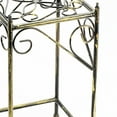 thumbnail image 2 of Lattice Cut Square Top Plant Stand with Tubular Legs, Medium, Black, 2 of 5