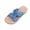Sky Blue, variant on Womens Platform Espadrilles Sandals Twist Open Toe Slip On Slides Summer Beach Shoes Orange 9