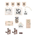 thumbnail image 2 of Bandeja Decorativa En Capas para Casas de Campo, Letreros de Madera con Cuentas de "Dulce Hogar", Adornos para La Mesa de La Cocina Familiar., 2 of 6