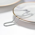 thumbnail image 4 of PROSTEEL Pulsera tobillera de cadena de caja plana para mujer, joyería de verano de playa de acero inoxidable de 3 mm para niñas, regalo de cadena de pie, 4 of 6