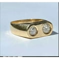thumbnail image 2 of 1.5Ct Round Cut Lab Created Diamond Bezel Set Pinky Ring 14K Yellow Gold Plated, 2 of 4