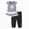 thumbnail image 2 of TOWED22 Toddler Baby Girl Clothes Tie-Up Strap Ruffle Camisole Tops Linen Pants Set Little Girls Summer Outfits(Blue,6-7 Y), 2 of 5