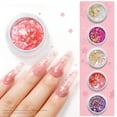 thumbnail image 3 of UDIYO 1 Box Nail Sequins Flower Shape Bright Color Ultra-Thin Shiny Visual Effect Show Unique Charm PET Petal Nail Art Paillettes Sequins Flakes Ornament for Nail Salon, 3 of 7